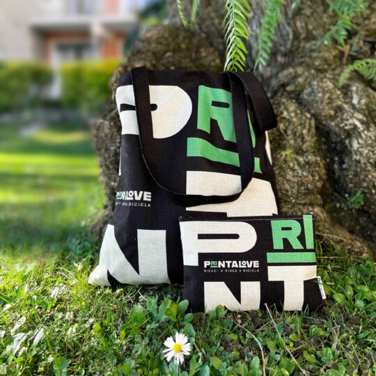 kit print printalove regalo per natale shopper astuccio riciclati