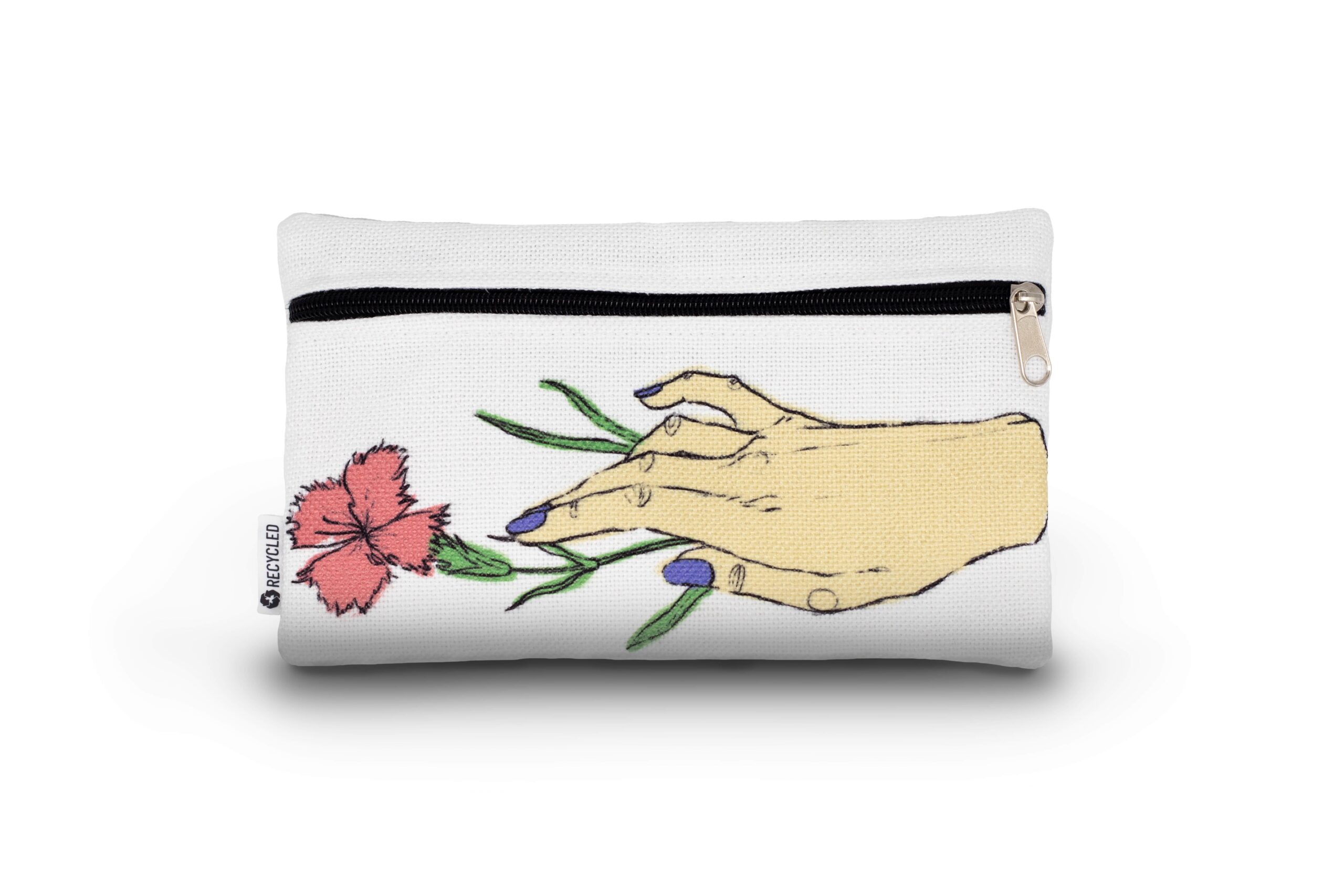 pochette flat dianthus elena pasini per printalove beauty pochette beuty case pencil case